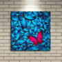 Wallity Lienzo Decorativo Iluminado con Led Multicolor 40x40 cm